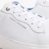 Platformsneaker van gemengd leer Platformsneaker van gemengd leer
