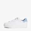 Platformsneaker van gemengd leer Platformsneaker van gemengd leer