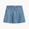 Plissé denimrok voor kinderen