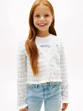 Pointelle-vest voor kinderen Pointelle-vest voor kinderen