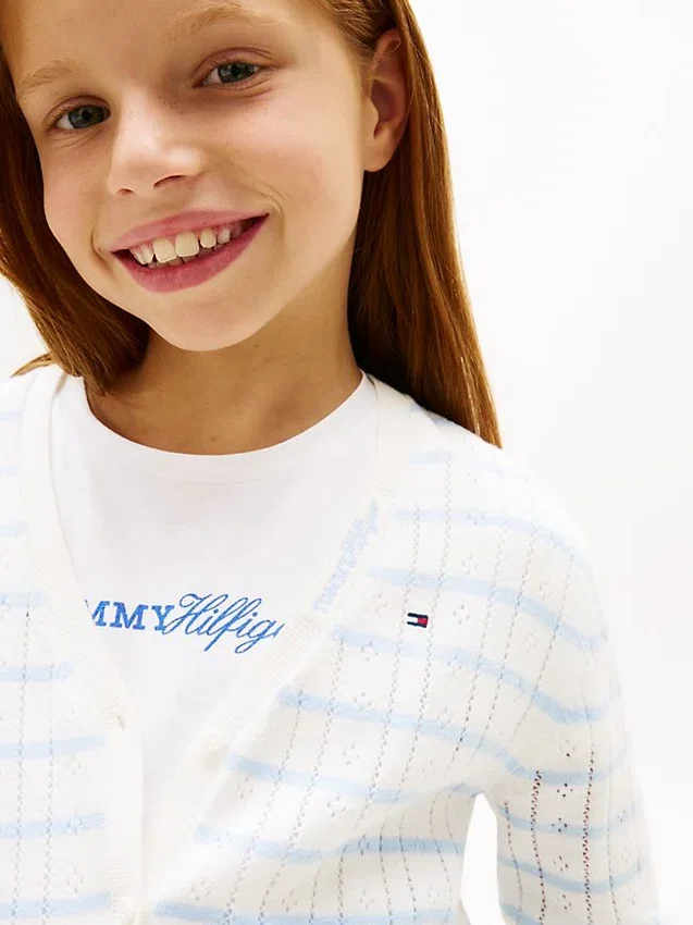Pointelle-vest voor kinderen Pointelle-vest voor kinderen