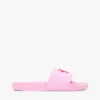 Poolslippers met geborduurd monogram Poolslippers met geborduurd monogram