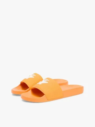 Poolslippers met geborduurd monogram