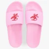 Poolslippers met geborduurd monogram Poolslippers met geborduurd monogram