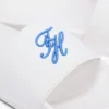 Poolslippers met geborduurd monogram Poolslippers met geborduurd monogram
