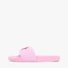 Poolslippers met geborduurd monogram Poolslippers met geborduurd monogram