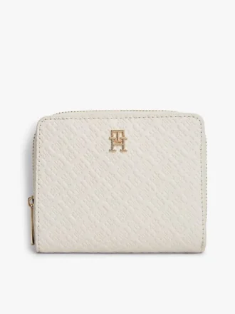 Portemonnee met ritssluiting en all-over monogram