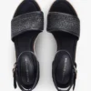 Raffia espadrille-sandaal met sleehak Raffia espadrille-sandaal met sleehak