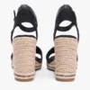 Raffia espadrille-sandaal met sleehak Raffia espadrille-sandaal met sleehak