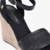 Raffia espadrille-sandaal met sleehak Raffia espadrille-sandaal met sleehak