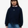 Raglan-sweatshirt met vlag in dezelfde kleur voor kinderen Raglan-sweatshirt met vlag in dezelfde kleur voor kinderen