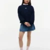 Raglan-sweatshirt met vlag in dezelfde kleur voor kinderen Raglan-sweatshirt met vlag in dezelfde kleur voor kinderen