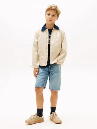 Rechte denimshort voor kinderen