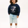 Rechte denimshort voor kinderen Rechte denimshort voor kinderen