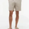 Regular Fit 7″ katoen-linnen mix Shorts