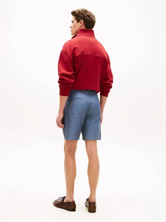Regular Fit 7″ katoen-linnen mix Shorts Regular Fit 7″ katoen-linnen mix Shorts
