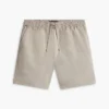 Regular Fit 7″ katoen-linnen mix Shorts