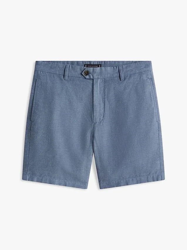 Regular Fit 7″ katoen-linnen mix Shorts Regular Fit 7″ katoen-linnen mix Shorts