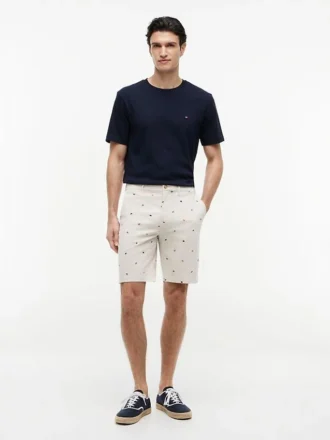 Regular Fit 9″ short met zeilvlagprint Regular Fit 9″ short met zeilvlagprint