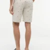 Regular Fit 9″ short met zeilvlagprint