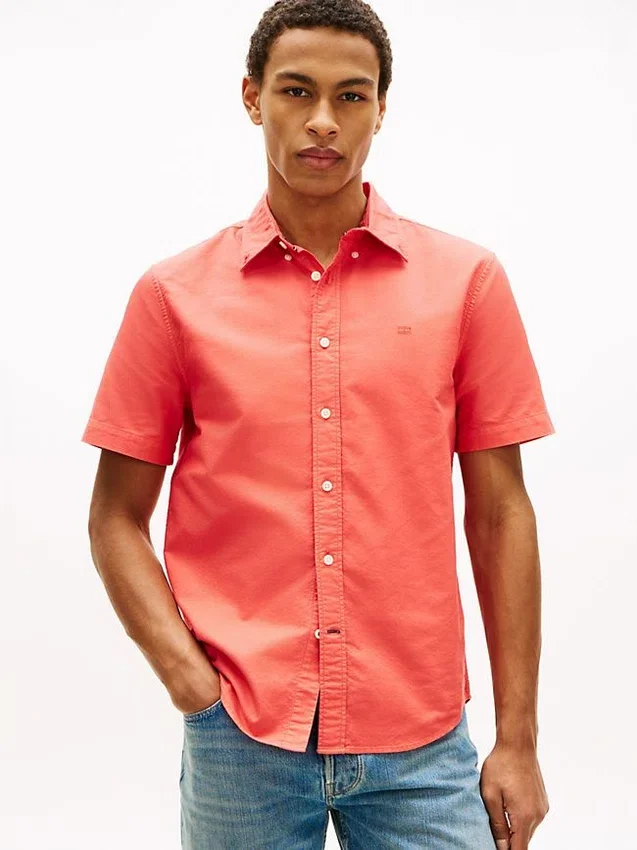 Regular Fit Garment-Dyed Oxford-overhemd Regular Fit Garment-Dyed Oxford-overhemd