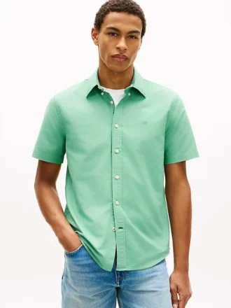 Regular Fit Garment-Dyed Oxford-overhemd Regular Fit Garment-Dyed Oxford-overhemd