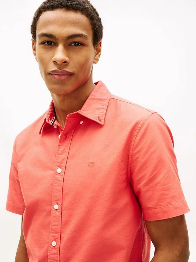 Regular Fit Garment-Dyed Oxford-overhemd Regular Fit Garment-Dyed Oxford-overhemd