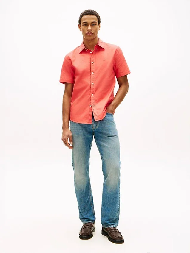 Regular Fit Garment-Dyed Oxford-overhemd Regular Fit Garment-Dyed Oxford-overhemd