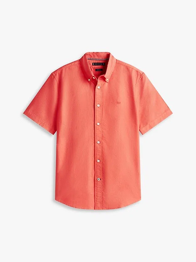 Regular Fit Garment-Dyed Oxford-overhemd Regular Fit Garment-Dyed Oxford-overhemd
