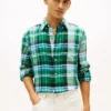 Regular Fit Madras Check linnen overhemd Regular Fit Madras Check linnen overhemd