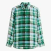 Regular Fit Madras Check linnen overhemd Regular Fit Madras Check linnen overhemd