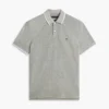 Regular Fit polo van piqué met linnenmix Regular Fit polo van piqué met linnenmix