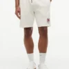 Regular Fit Sweatshort met golvend vlaglogo Regular Fit Sweatshort met golvend vlaglogo