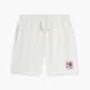 Regular Fit Sweatshort met golvend vlaglogo Regular Fit Sweatshort met golvend vlaglogo