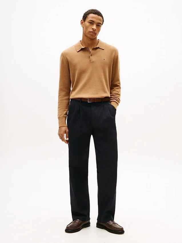 Relaxed Fit broek met plooien Relaxed Fit broek met plooien