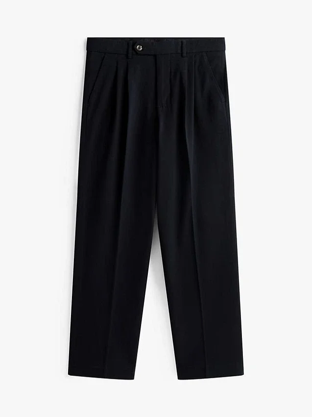 Relaxed Fit broek met plooien Relaxed Fit broek met plooien