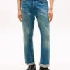 Relaxed jeans met gesp Relaxed jeans met gesp