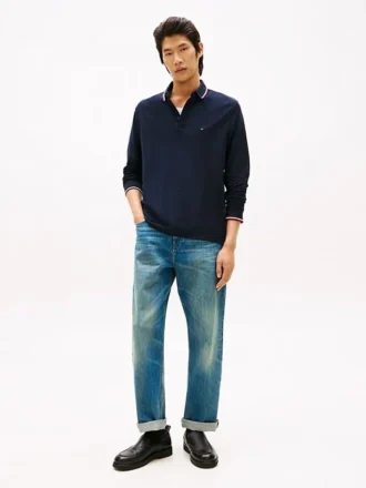 Relaxed jeans met gesp Relaxed jeans met gesp