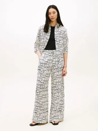 Relaxed linnen broek