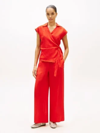 Relaxed linnen broek