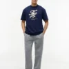Relaxte joggingbroek van geborsteld fleece Relaxte joggingbroek van geborsteld fleece