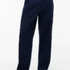 Relaxte, lichte seersucker-broek met wolmix Relaxte, lichte seersucker-broek met wolmix