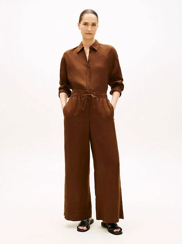 Relaxte linnen broek Relaxte linnen broek