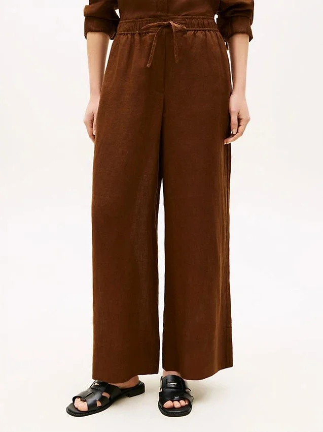 Relaxte linnen broek Relaxte linnen broek