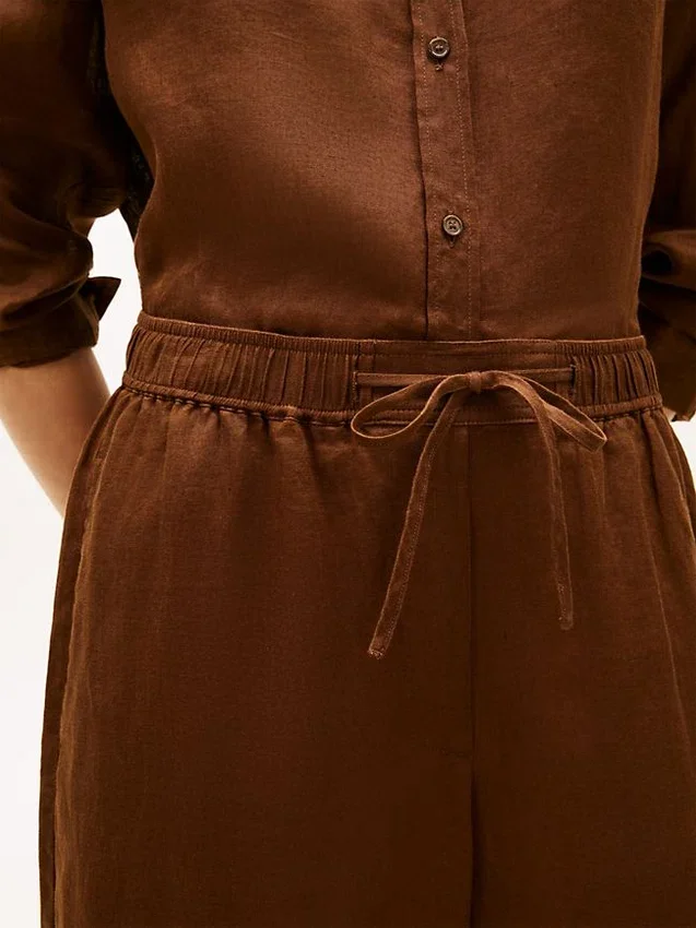 Relaxte linnen broek Relaxte linnen broek