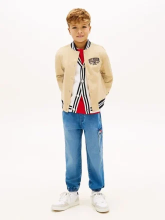 Relaxte stretch-cargo-Jeans voor kinderen