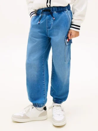 Relaxte stretch-cargo-Jeans voor kinderen