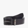 Riem van glad leer met vierkante gesp Riem van glad leer met vierkante gesp