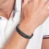 Roestvrijstalen armband met vlaggenstrepen Roestvrijstalen armband met vlaggenstrepen