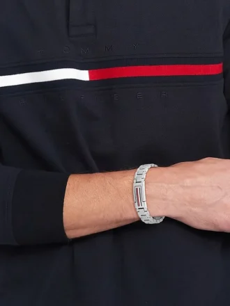 Roestvrijstalen armband met vlagstrepen